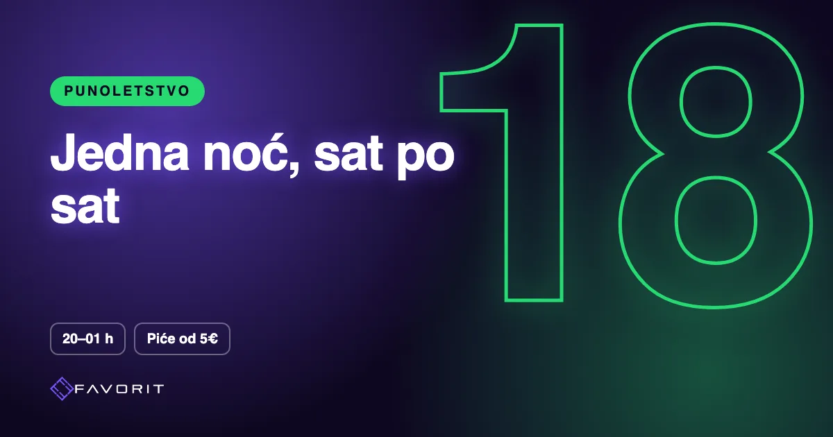 Klub za 18. rođendan – jedna noć, sat po sat