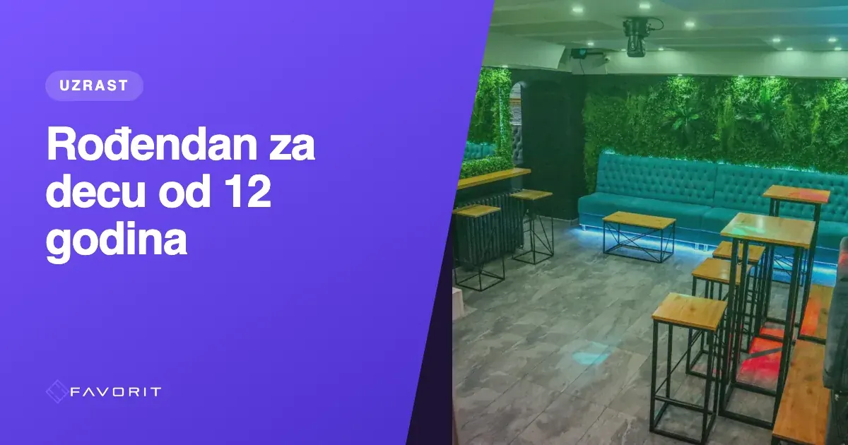 Proslava rođendana za decu od 12 godina