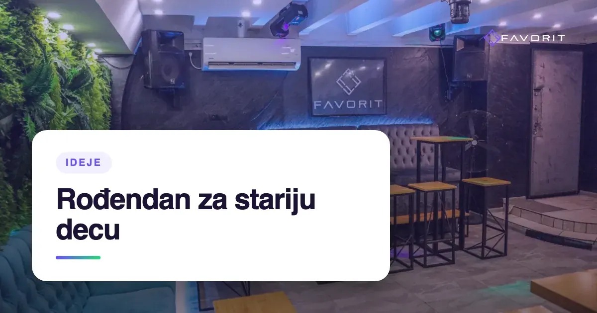 Kada igraonica više nije opcija: rođendan za stariju decu